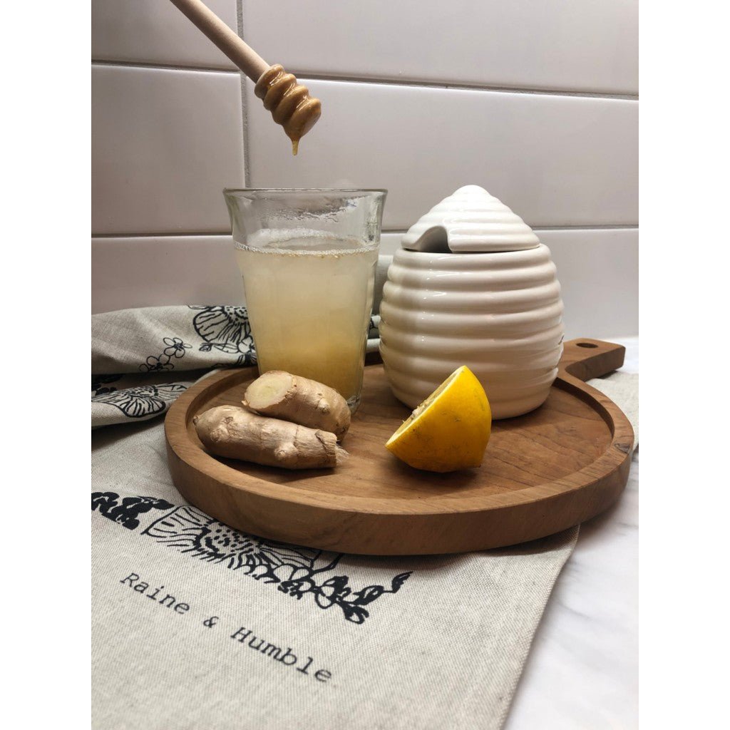 Parnell & Co | Ceramic Honey Pot with Dipper - Cove. Beach Essentials