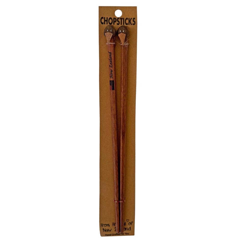 Kiwi chopsticks in packaging, alternate design