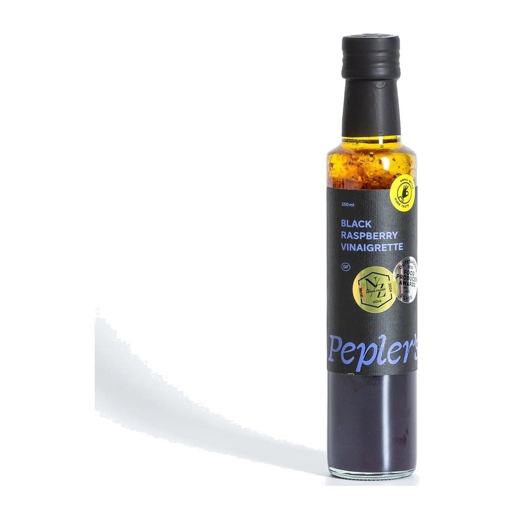 Pepler's Black Raspberry Vinaigrette 250ml - Cove. Beach Essentials
