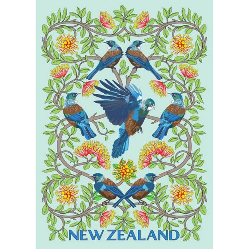 Pikita | Tea Towel Tūī - Cove. Beach Essentials