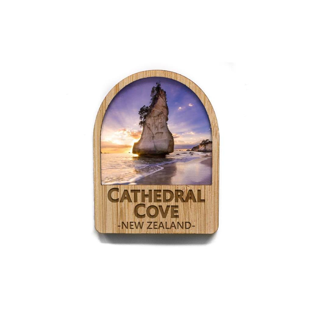 Pikitia Bamboo Magnet - Cathedral Cove Rock - Cove. Beach Essentials