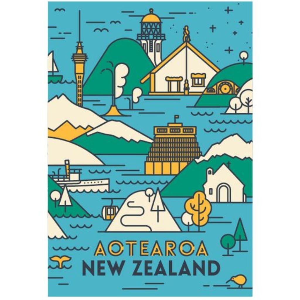 Pikitia Postcard Aotearoa - Cove. Beach Essentials