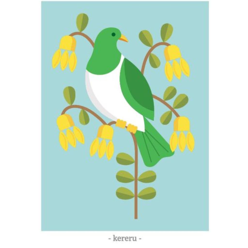 Pikitia Postcard Kereru - Cove. Beach Essentials