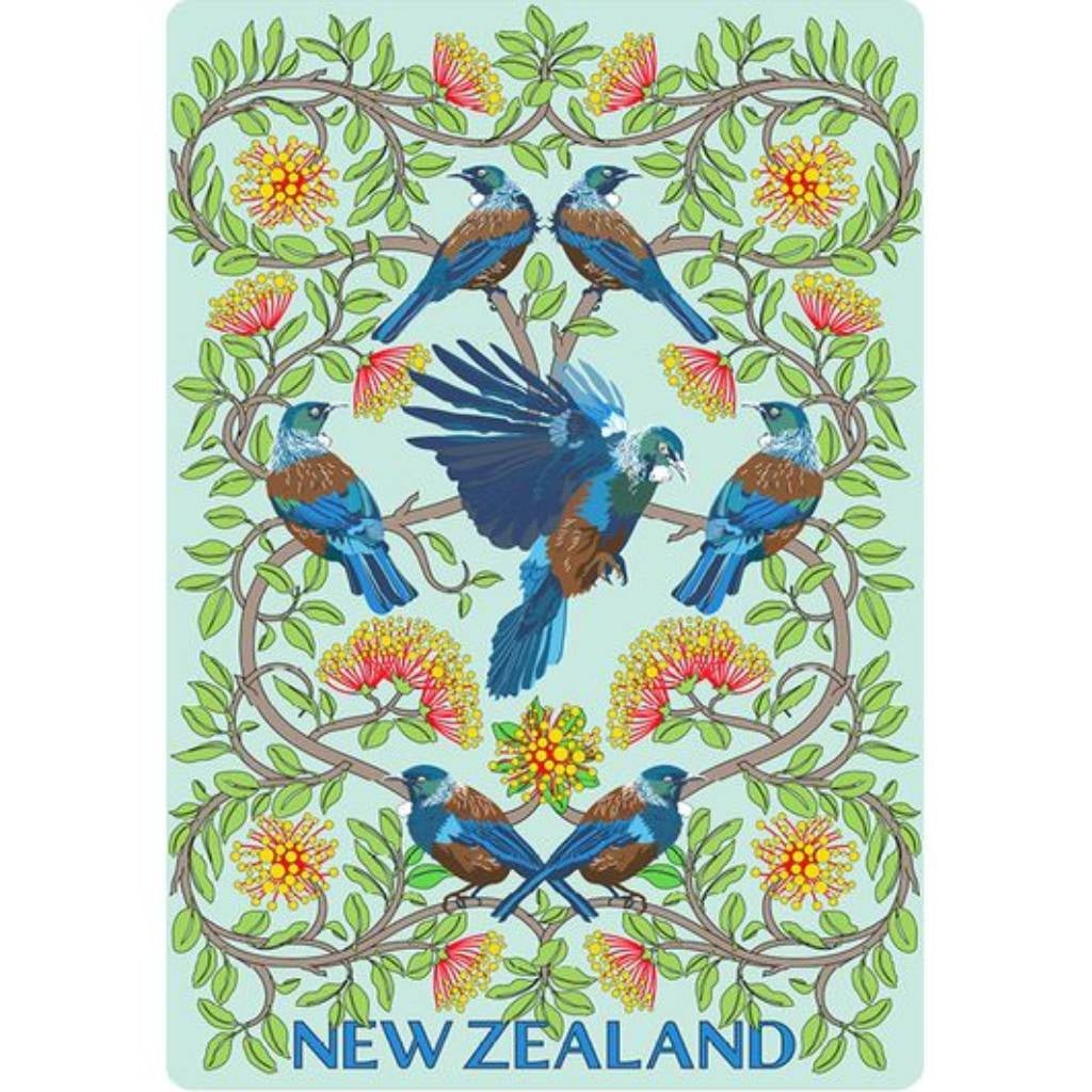 Pikitia Postcard NZ Tui - Cove. Beach Essentials