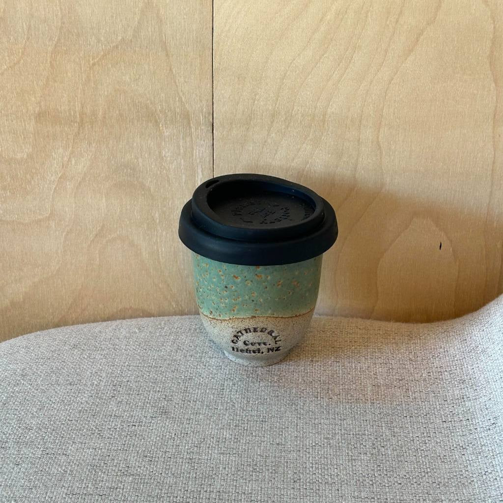 Pottery for the Planet | Cathedral Cove Small 6oz Travel Cup - Forest Moss - Cove. Beach Essentials