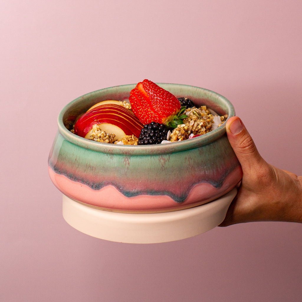 Pottery for the Planet | Travel Bowl Large Pink Flamingo - Cove. Beach Essentials
