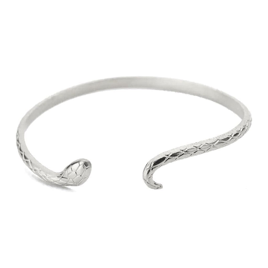 Queen of the Foxes Petite Snake Cuff Bracelet Silver - Cove. Beach Essentials