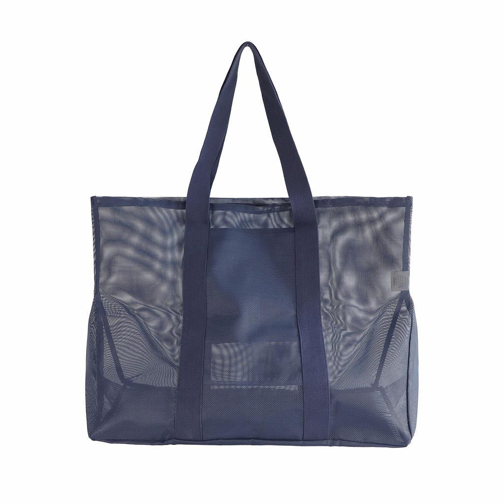 SANDE | Beach Hauler Mesh Beach Bag - Deep Sea - Cove. Beach Essentials
