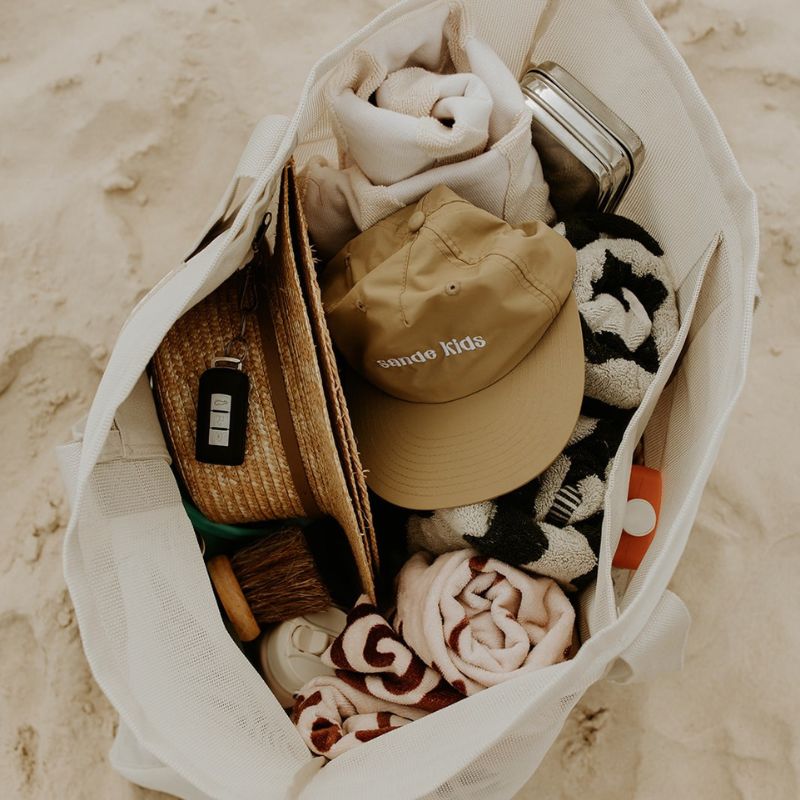 SANDE | Beach Hauler Mesh Beach Bag - Sand - Cove. Beach Essentials