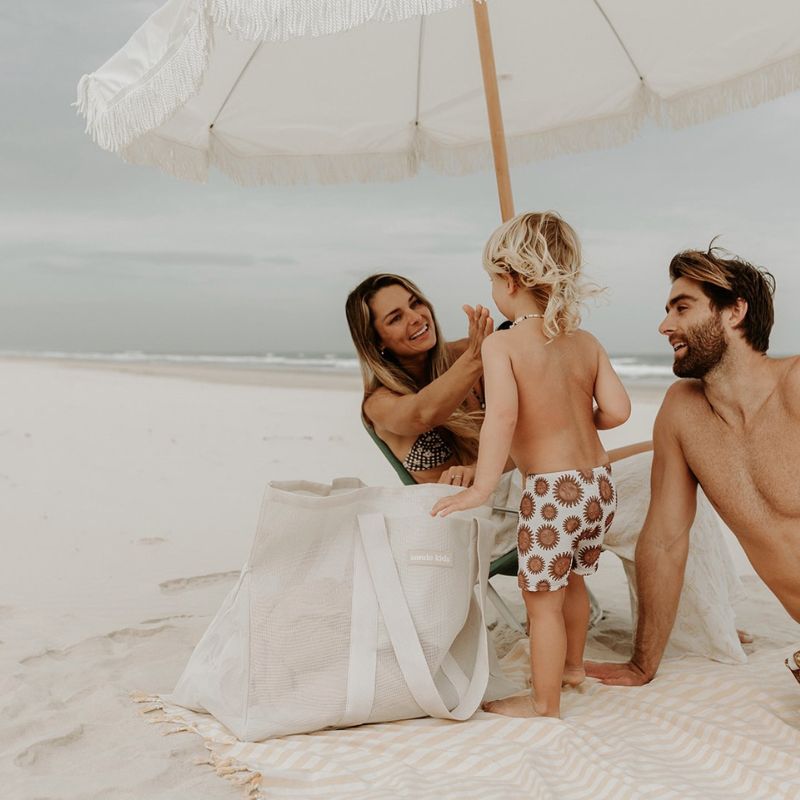 SANDE | Beach Hauler Mesh Beach Bag - Sand - Cove. Beach Essentials