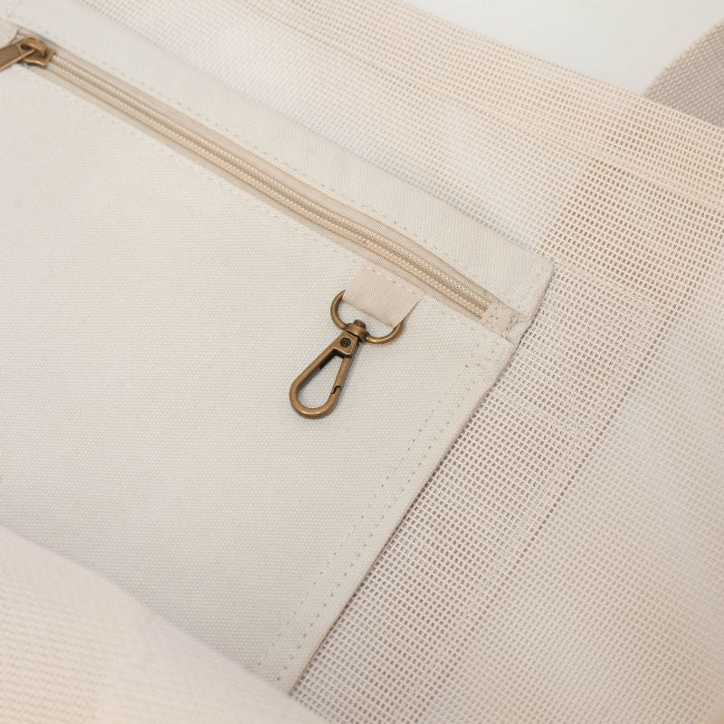 SANDE | Beach Hauler Mesh Beach Bag - Sand - Cove. Beach Essentials
