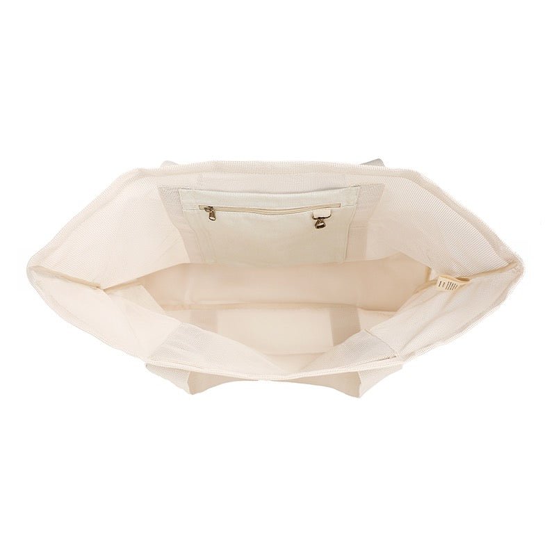 SANDE | Beach Hauler Mesh Beach Bag - Sand - Cove. Beach Essentials