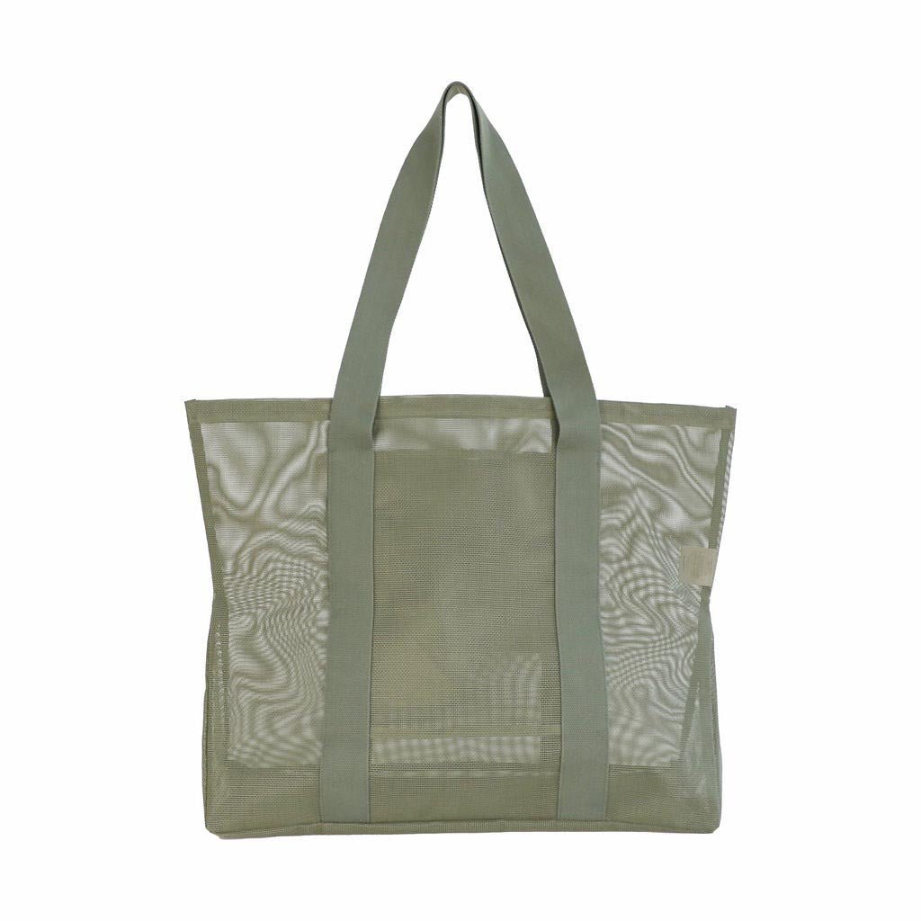 SANDE | Beach Hauler- Mini Mesh Beach Bag – Pandanus - Cove. Beach Essentials