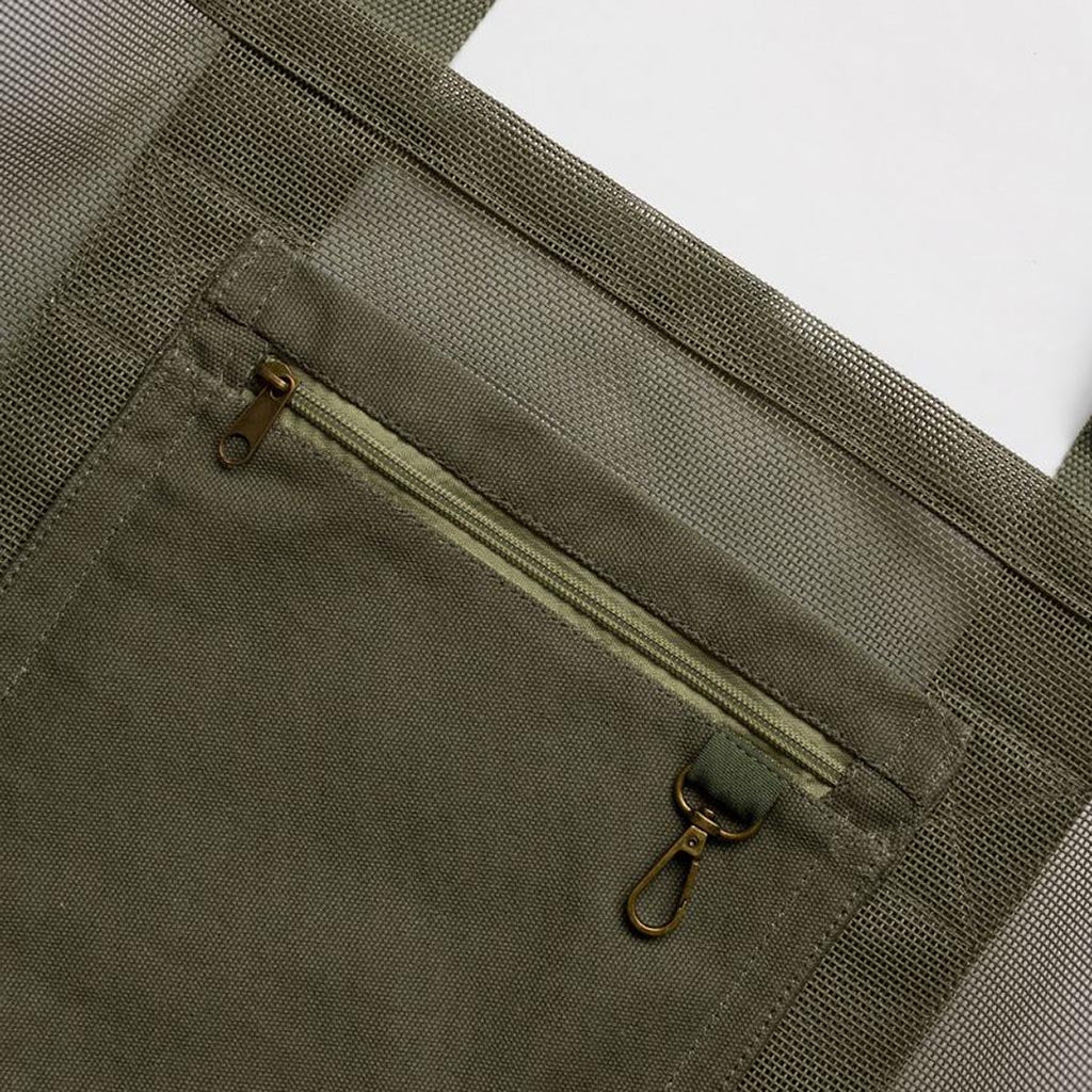SANDE | Beach Hauler- Mini Mesh Beach Bag – Pandanus - Cove. Beach Essentials