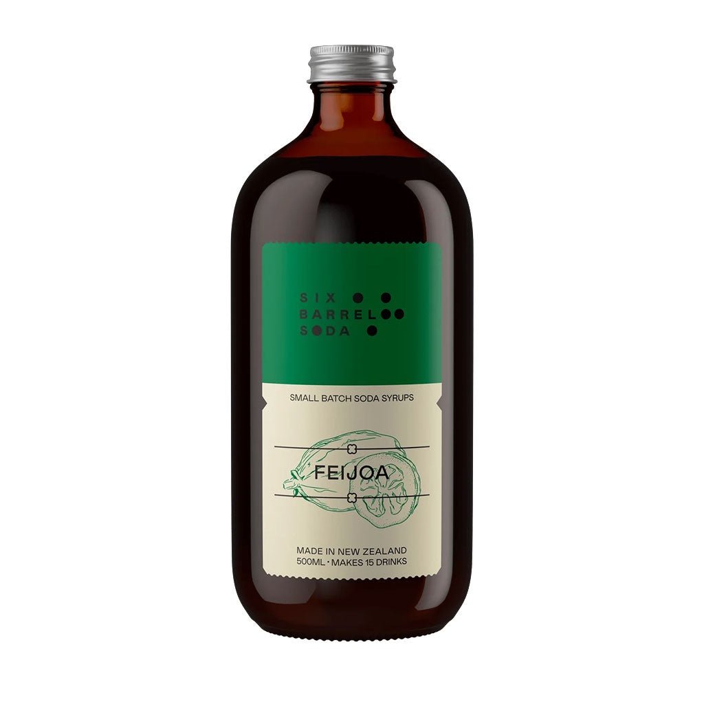 Six Barrel Soda | Syrup - Feijoa - Cove. Beach Essentials
