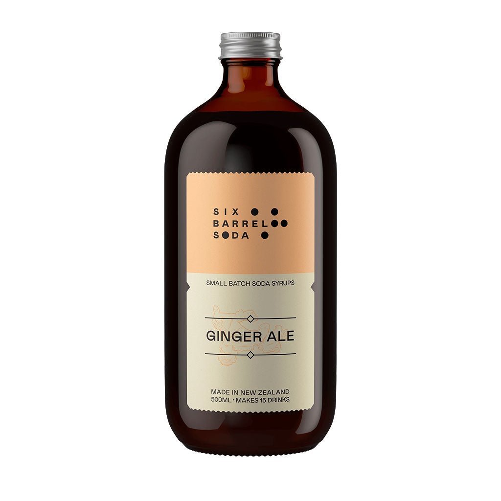 Six Barrel Soda | Syrup - Ginger Ale - Cove. Beach Essentials