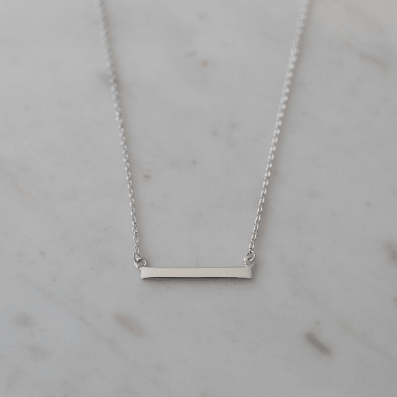 SOPHIE | Bar Necklace - Silver - Cove. Beach Essentials