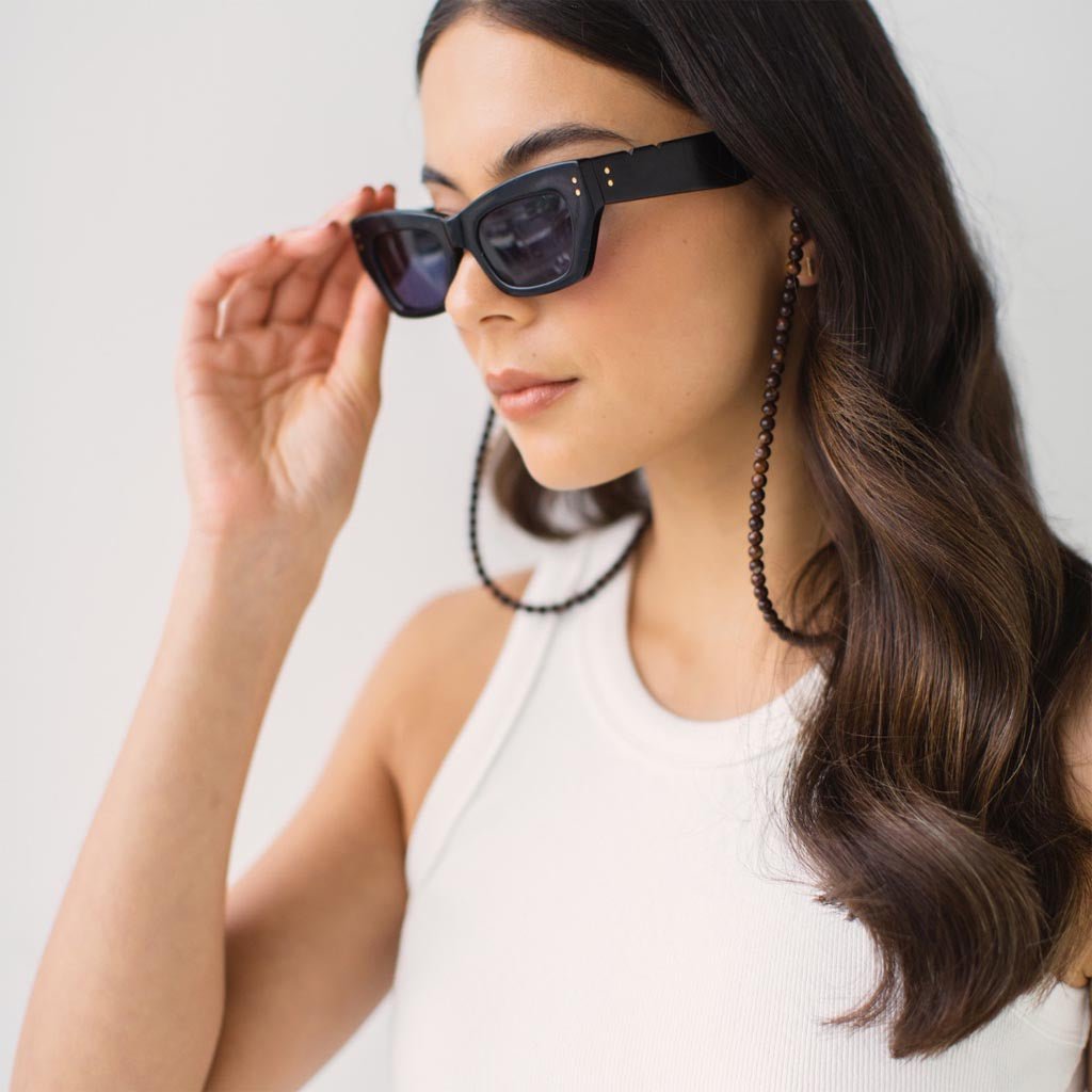 SOPHIE | Everyday Eyewear Chain Coffee Beads - Cove. Beach Essentials