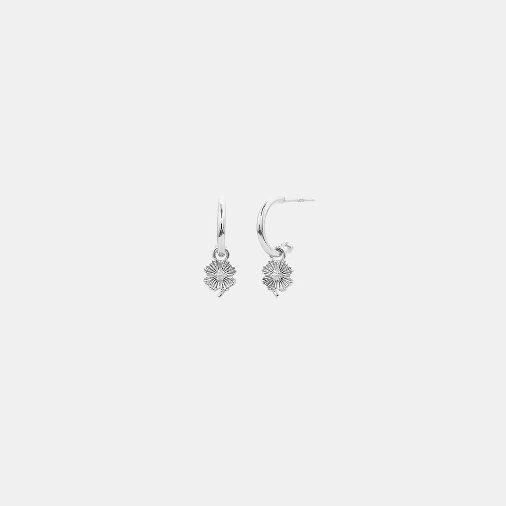 SOPHIE | Love Lily Hoop Studs - Silver - Cove. Beach Essentials