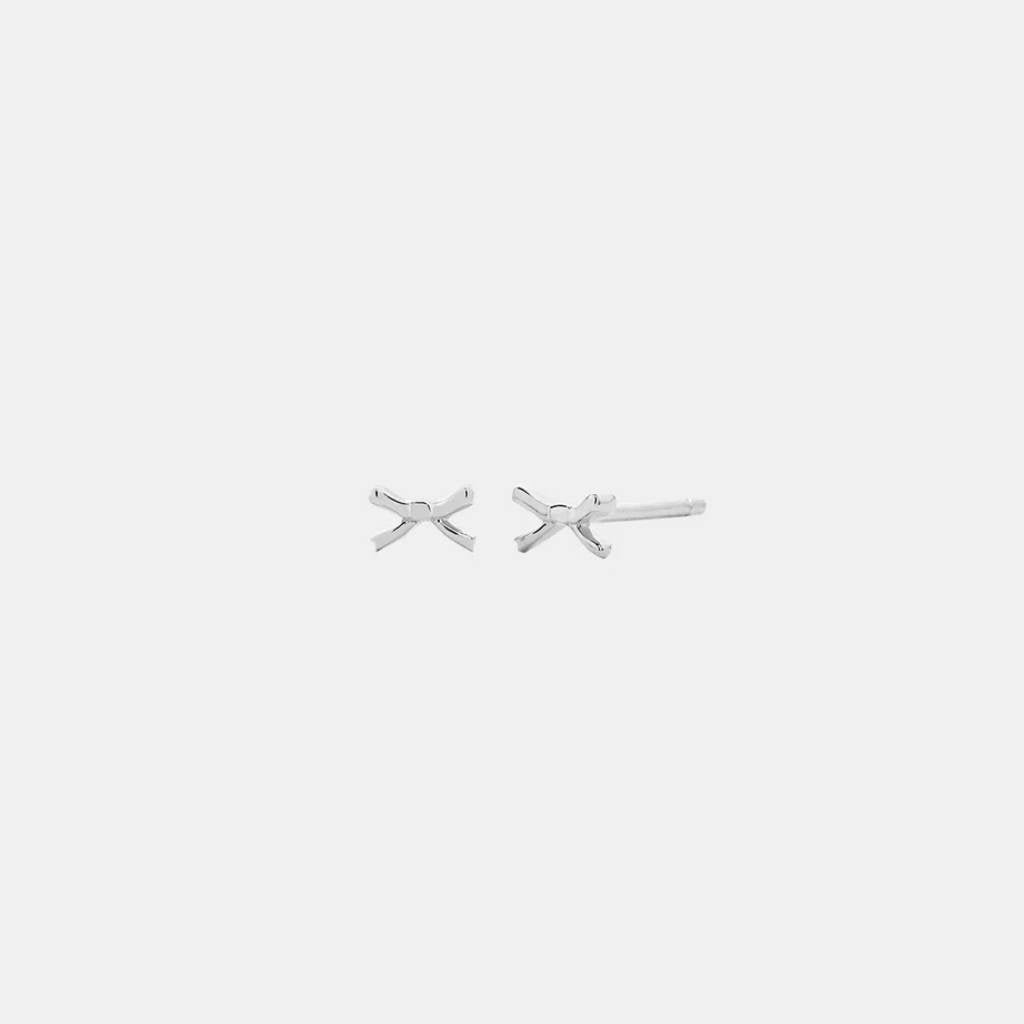 SOPHIE | Micro Bow Studs - Silver - Cove. Beach Essentials