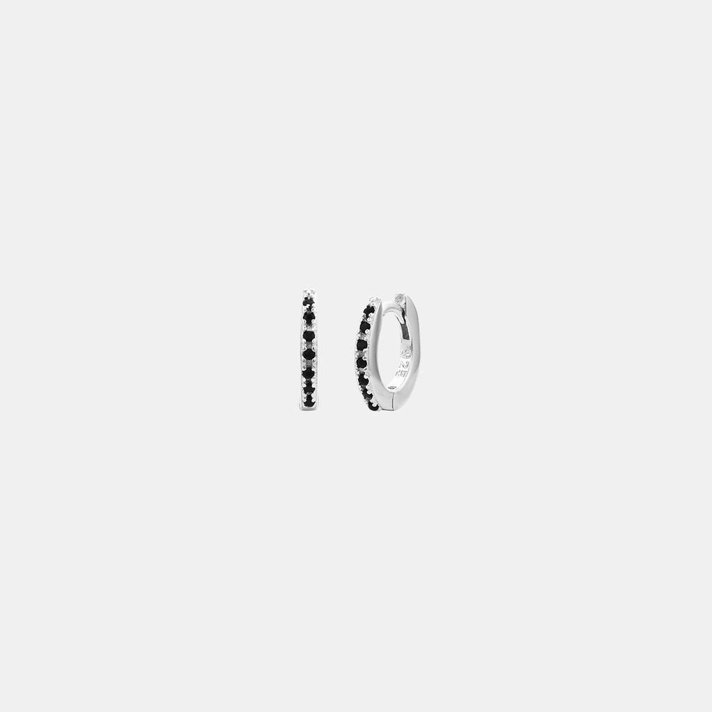 SOPHIE | Mini Rock Huggies Black - Silver - Cove. Beach Essentials