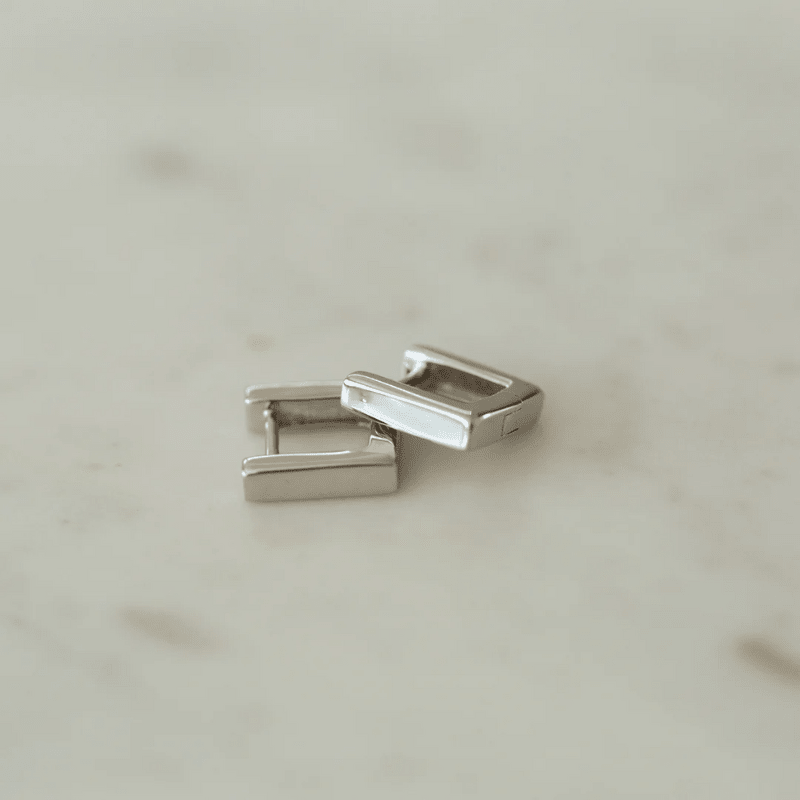 SOPHIE | So Square Huggies - Silver - Cove. Beach Essentials