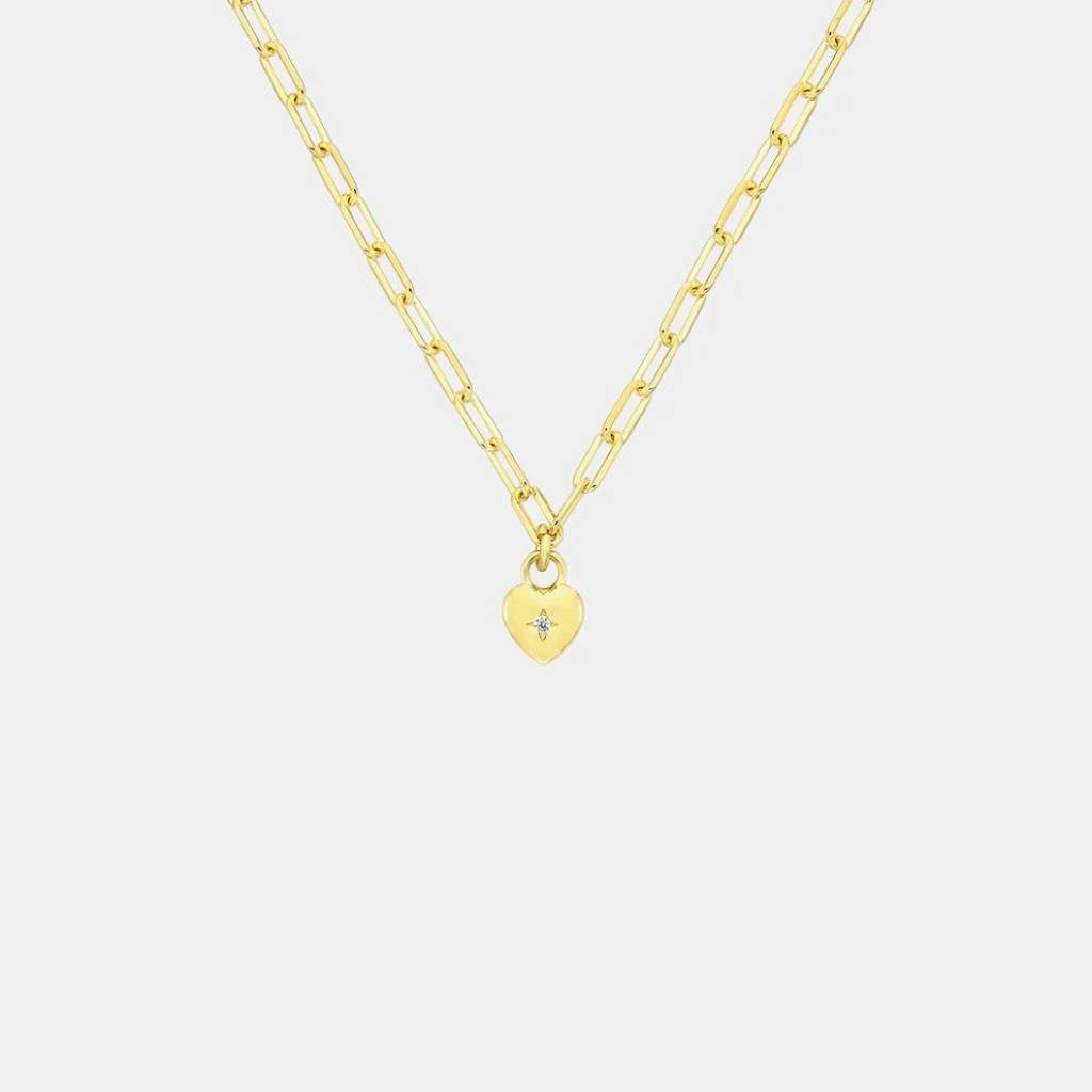 SOPHIE | Sweetheart Mini Link Necklace - Gold - Cove. Beach Essentials