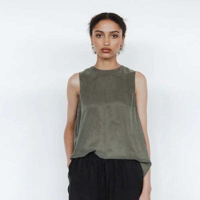 SOPHIE | Twist Top - Moss - Cove. Beach Essentials