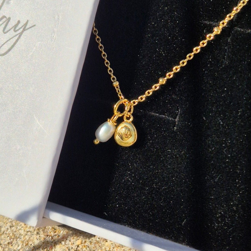 Sorella Of May | Cora Pearl & Shell Necklace - Cove. Beach Essentials