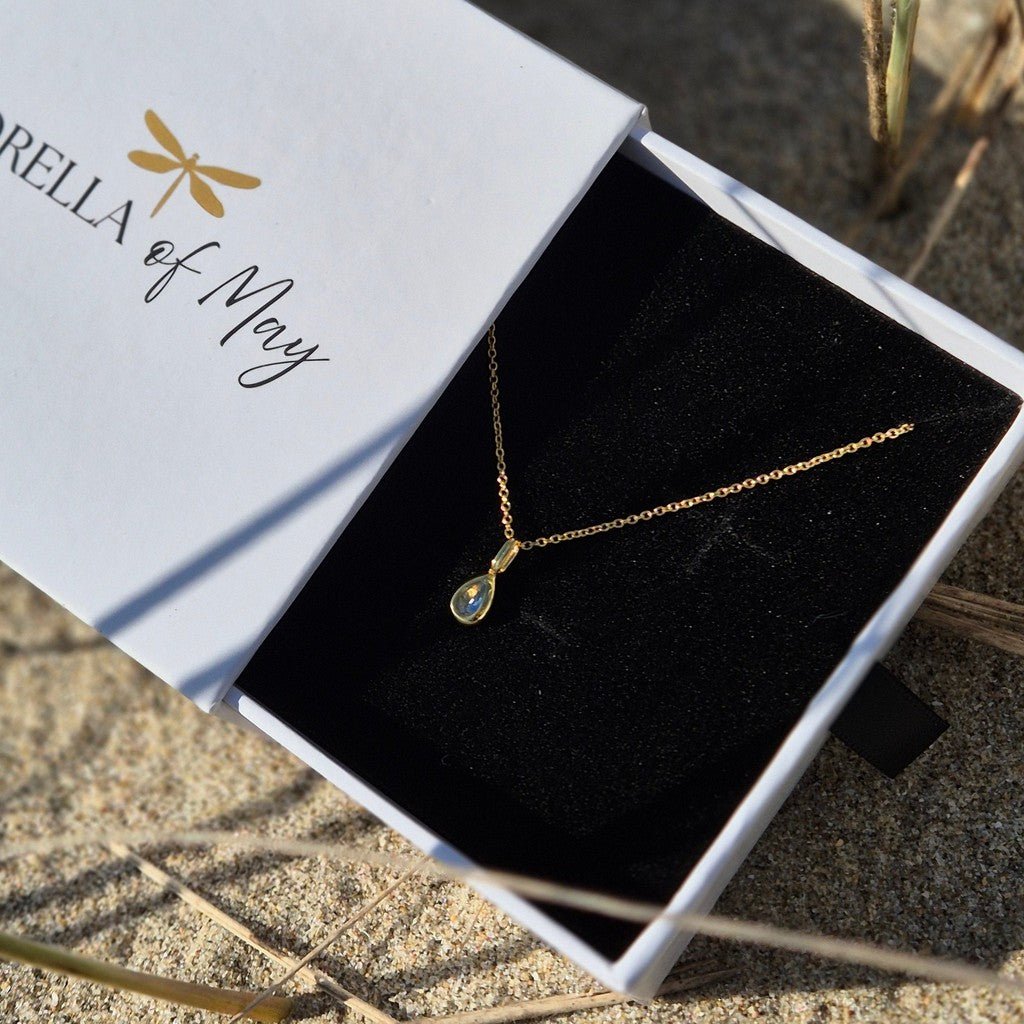 Sorella Of May | Mira Sterling Silver Aqua Necklace - Cove. Beach Essentials