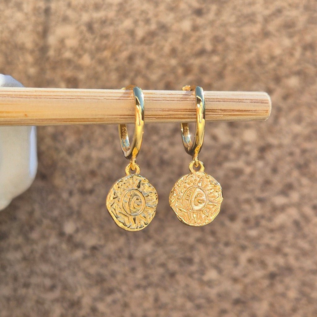 Sorella Of May | Sol Sun & Moon Sterling Silver Drop Earrings - Cove. Beach Essentials