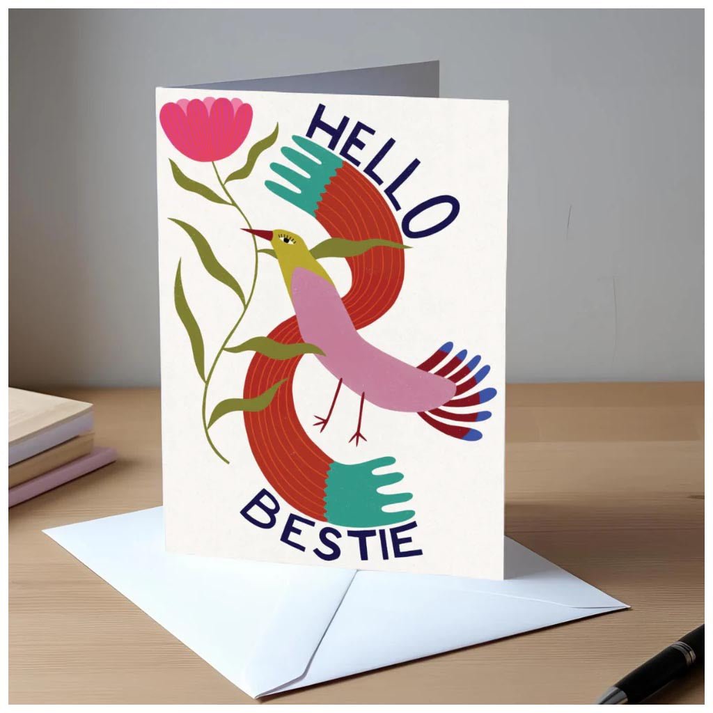 Studio Soph | Card - Hello Bestie - Cove. Beach Essentials