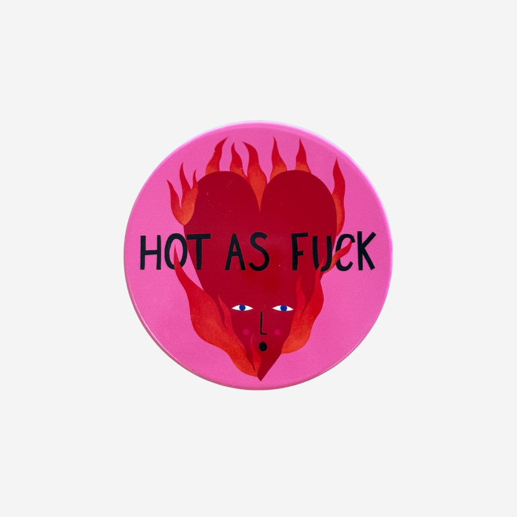 Studio Soph Hot As Fuck ceramic coaster