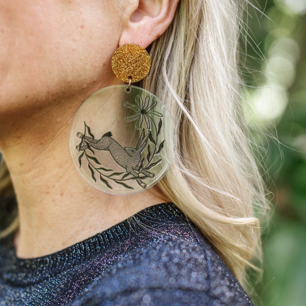 Studio Soph | Earrings - Blue Disk - Cove. Beach Essentials