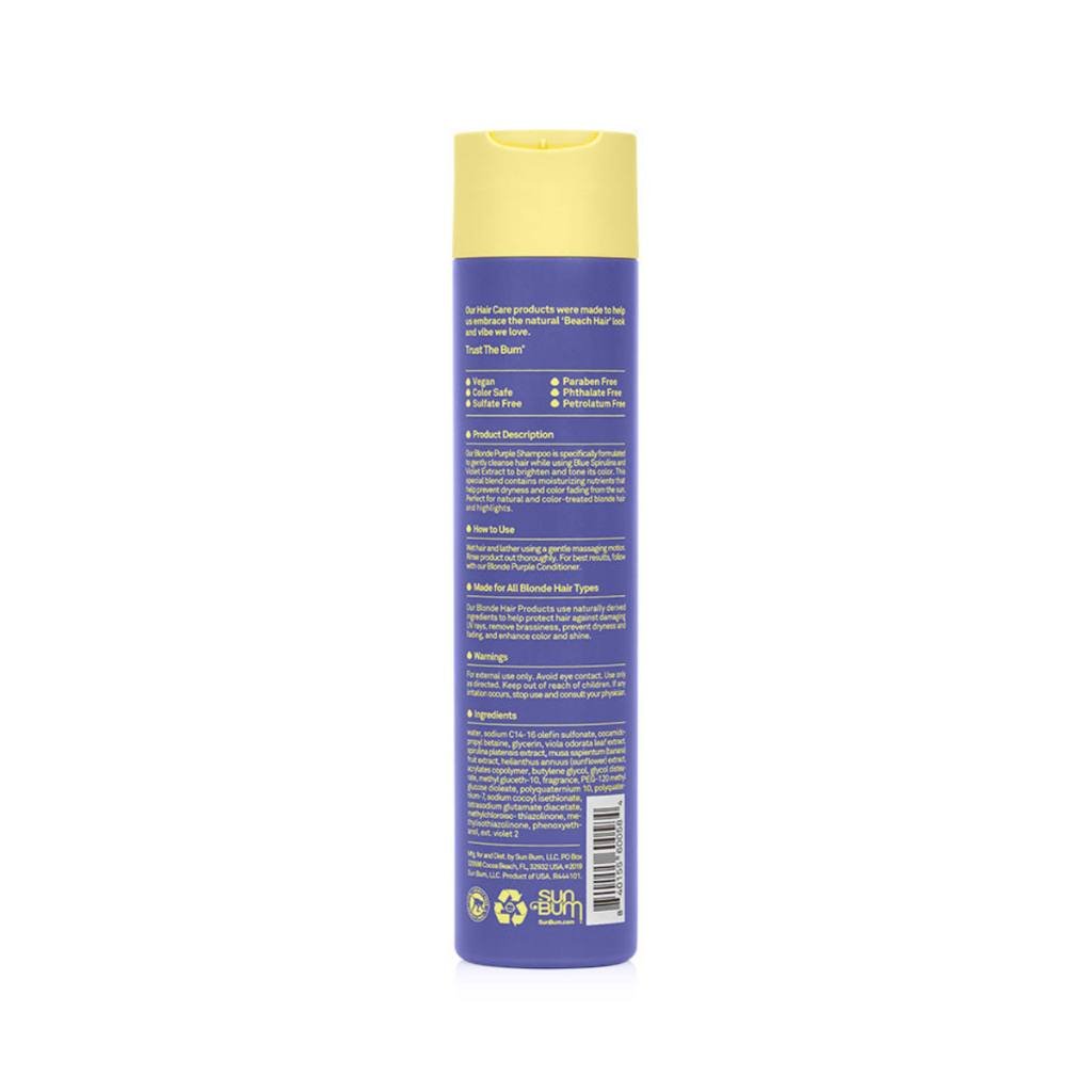 Sun Bum Blonde Purple Shampoo 300ml – Toning Shampoo - Cove. Beach Essentials