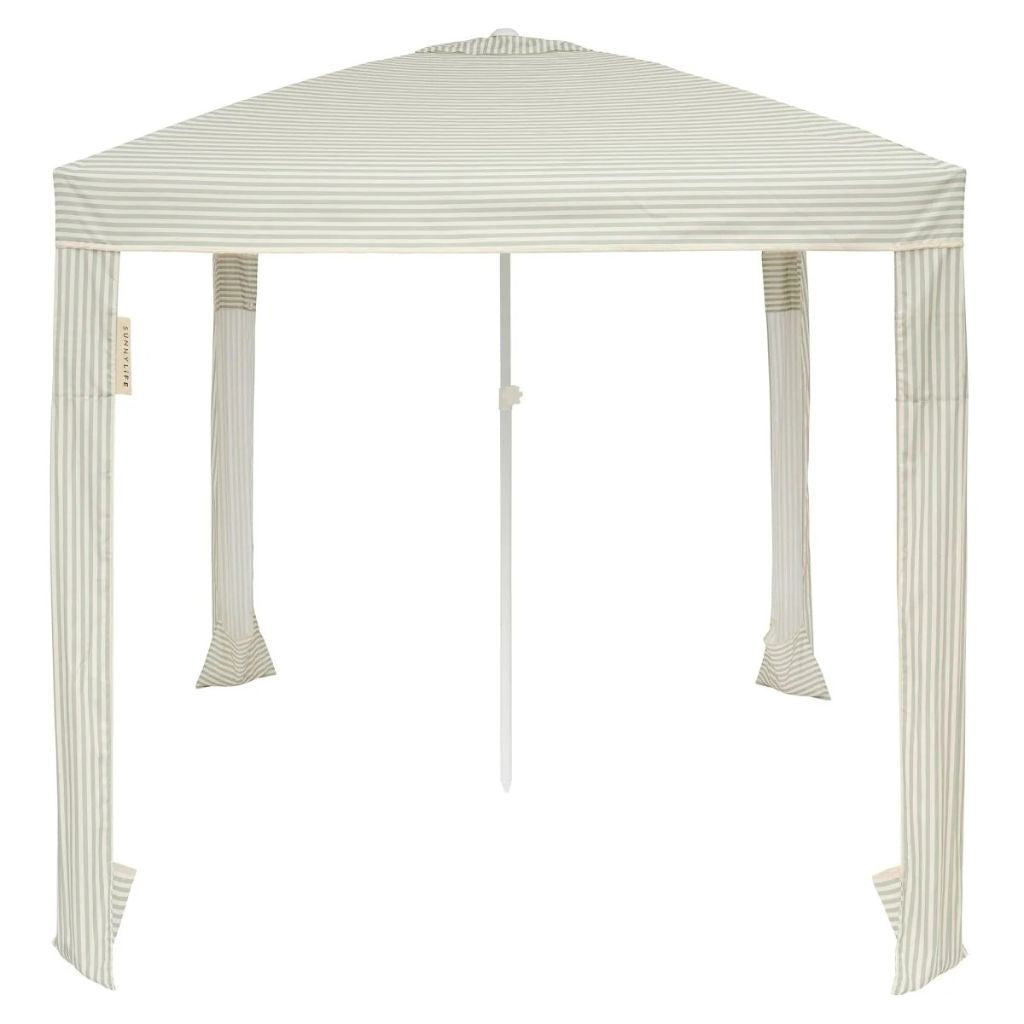 Sunnylife beach cabana shade in Sea Sage stripe