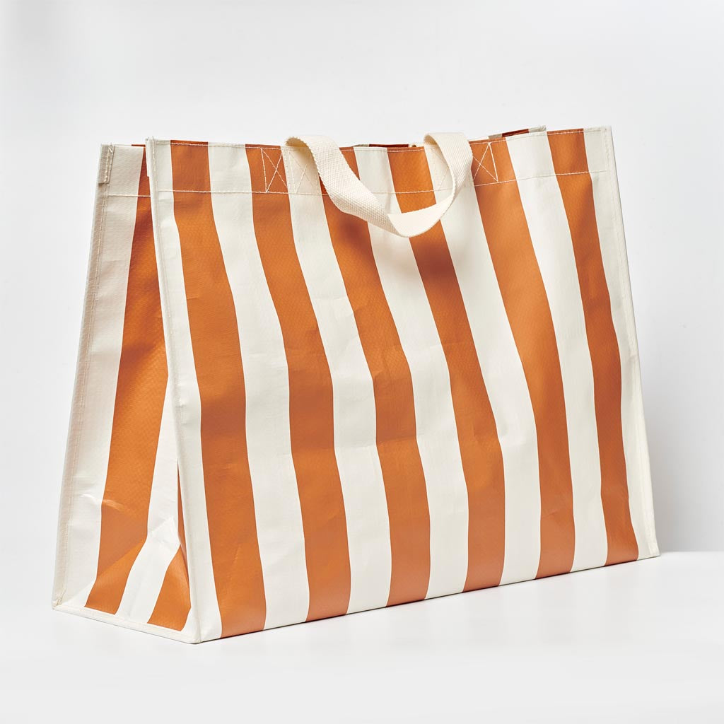 Sunnylife | Carryall Beach Bag Tierra Clay Bold Stripe