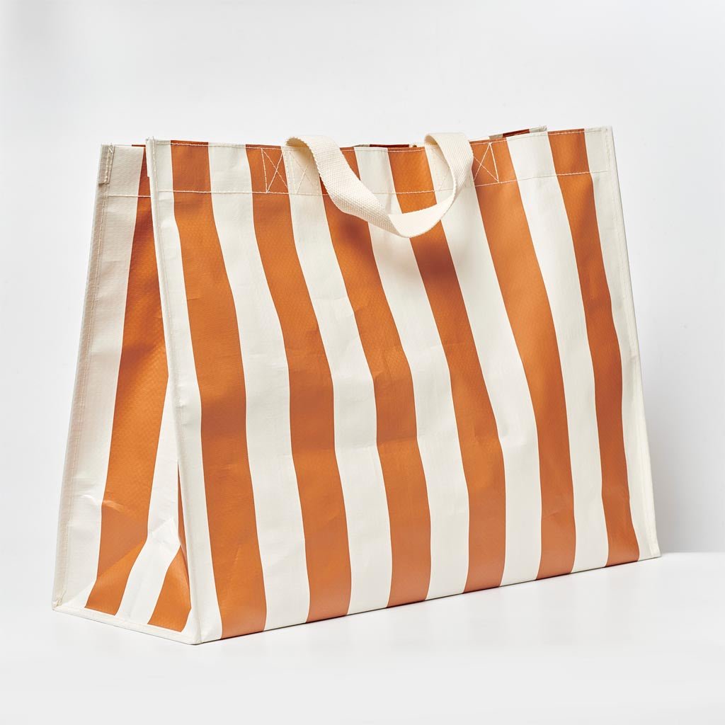 Sunnylife | Carryall Beach Bag Tierra Clay Bold Stripe - Cove. Beach Essentials