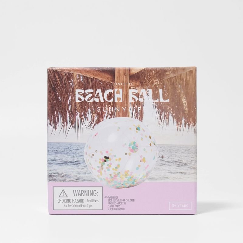 SunnyLife | Inflatable Beach Ball Confetti Multi - Cove. Beach Essentials