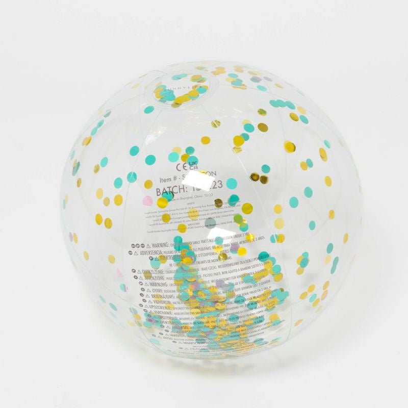 SunnyLife | Inflatable Beach Ball Confetti Multi - Cove. Beach Essentials