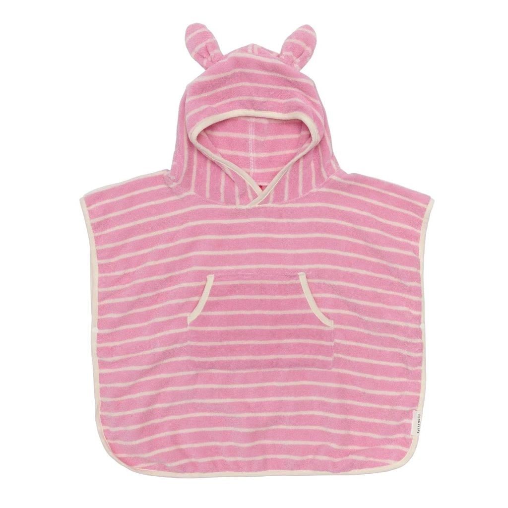 SunnyLife | Kids Character Hooded Towel Cotton Candy Pink Stripe - Cove. Beach Essentials
