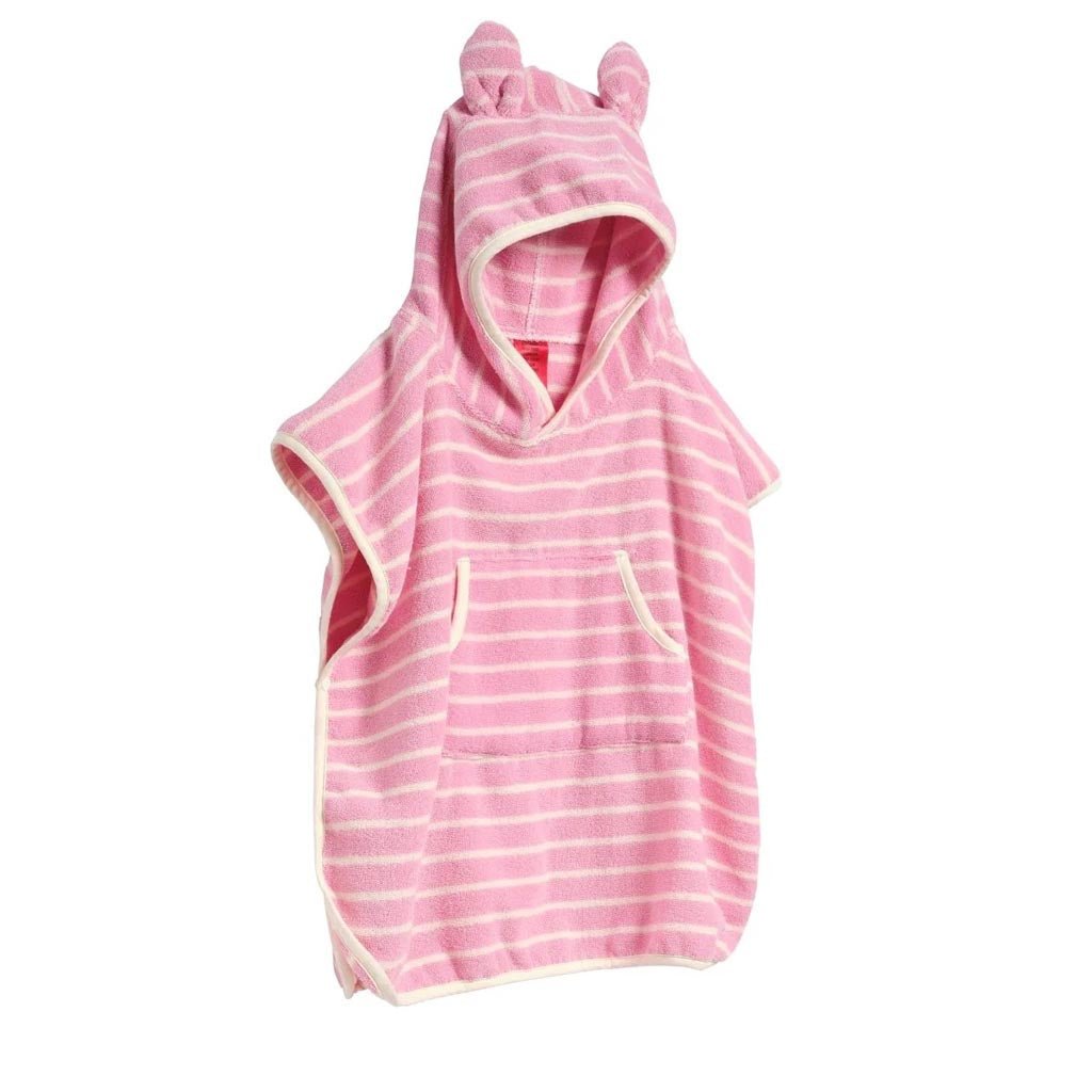 SunnyLife | Kids Character Hooded Towel Cotton Candy Pink Stripe - Cove. Beach Essentials