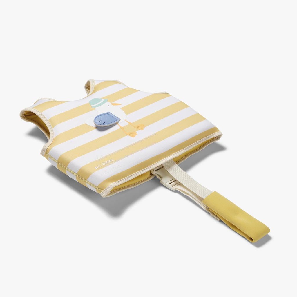 SunnyLife | Kids Swim Vest Sammy the Seagull Mustard Stripe - Cove. Beach Essentials