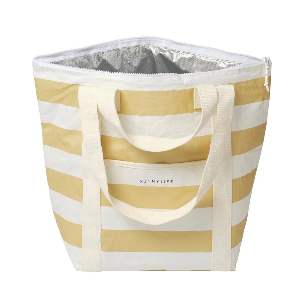SunnyLife | Light Cooler Tote Butternut Stripe - Cove. Beach Essentials
