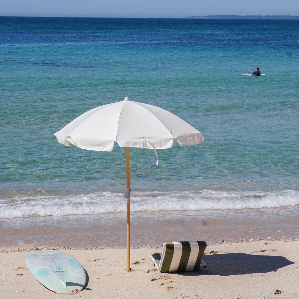 SunnyLife | Luxe Beach Umbrella Cream - Cove. Beach Essentials