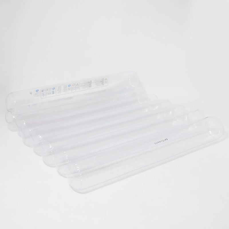 SunnyLife | Luxe Twin Tube Lilo Le Weekend Clear - Cove. Beach Essentials