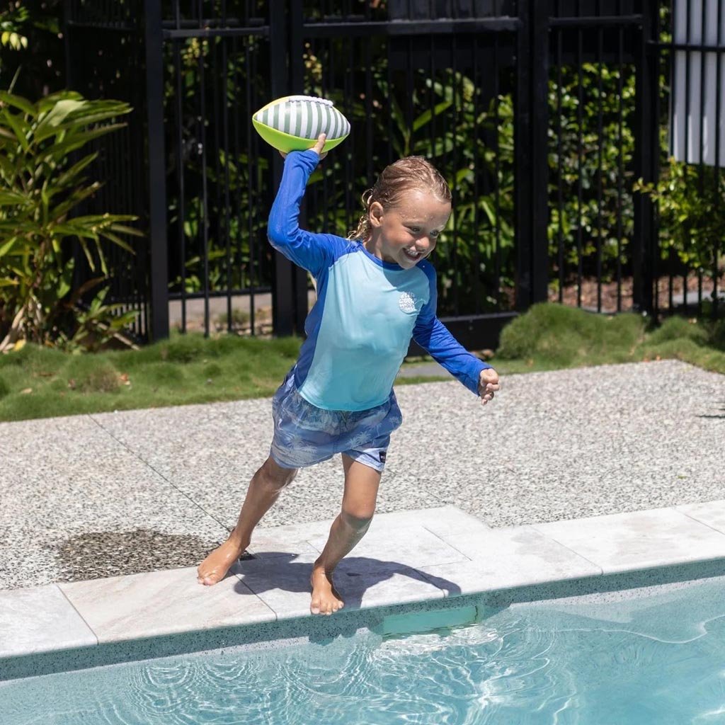 SunnyLife | Neoprene Football Tides Out Citrus - Cove. Beach Essentials