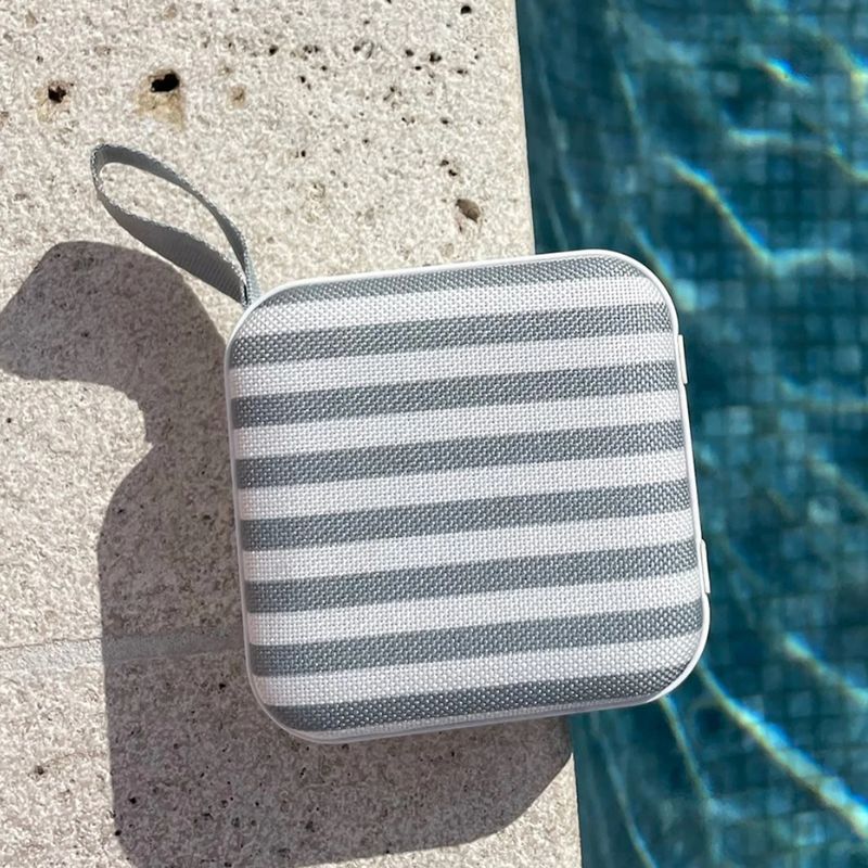 SunnyLife | Portable Travel Speaker The Vacay Olive Stripe - Cove. Beach Essentials