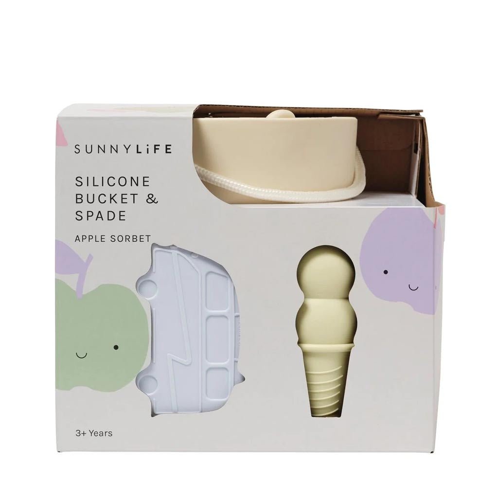 SunnyLife | Silicone Bucket & Spade Set Apple Sorbet Multi - Cove. Beach Essentials