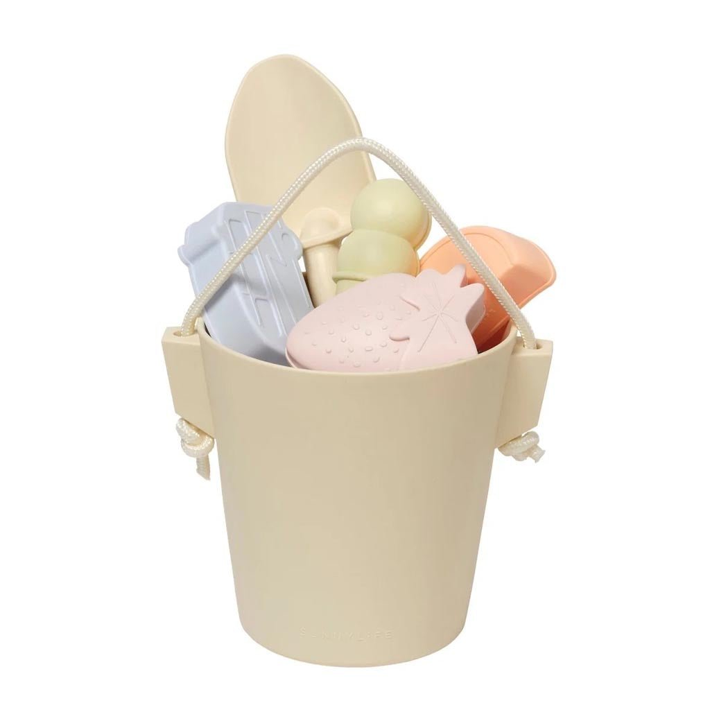 SunnyLife | Silicone Bucket & Spade Set Apple Sorbet Multi - Cove. Beach Essentials